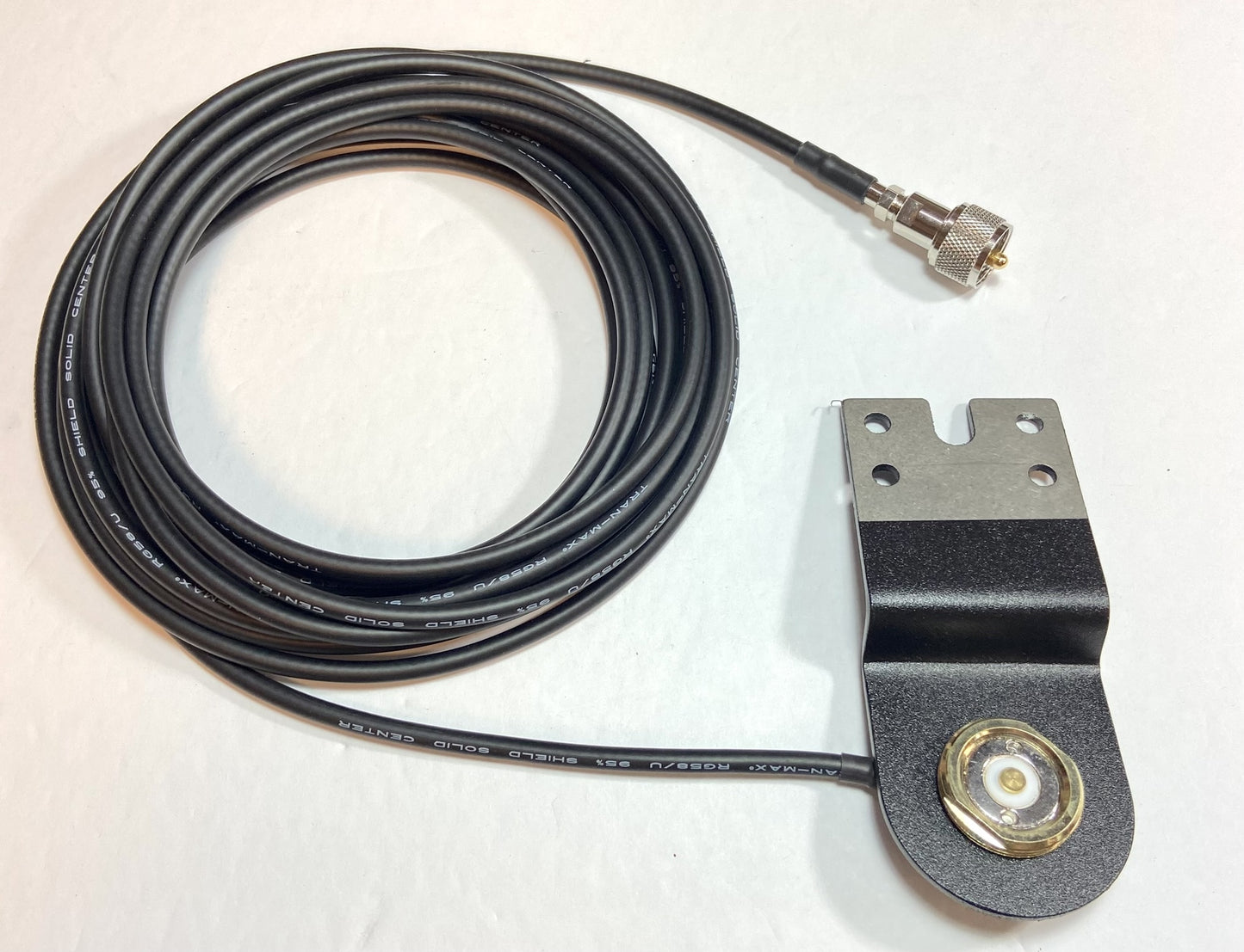 Jeep Wrangler JL/JT 2018 - 2023 Antenna Mounting Bracket + NMO Coax Cable Option Alberta Radio Supply