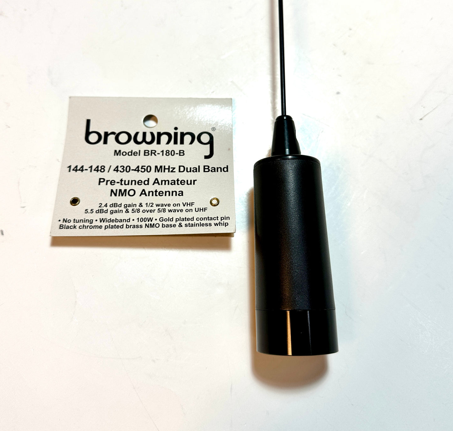 BROWNING BR-180-B DUAL BAND NMO ANTENNA BLACK