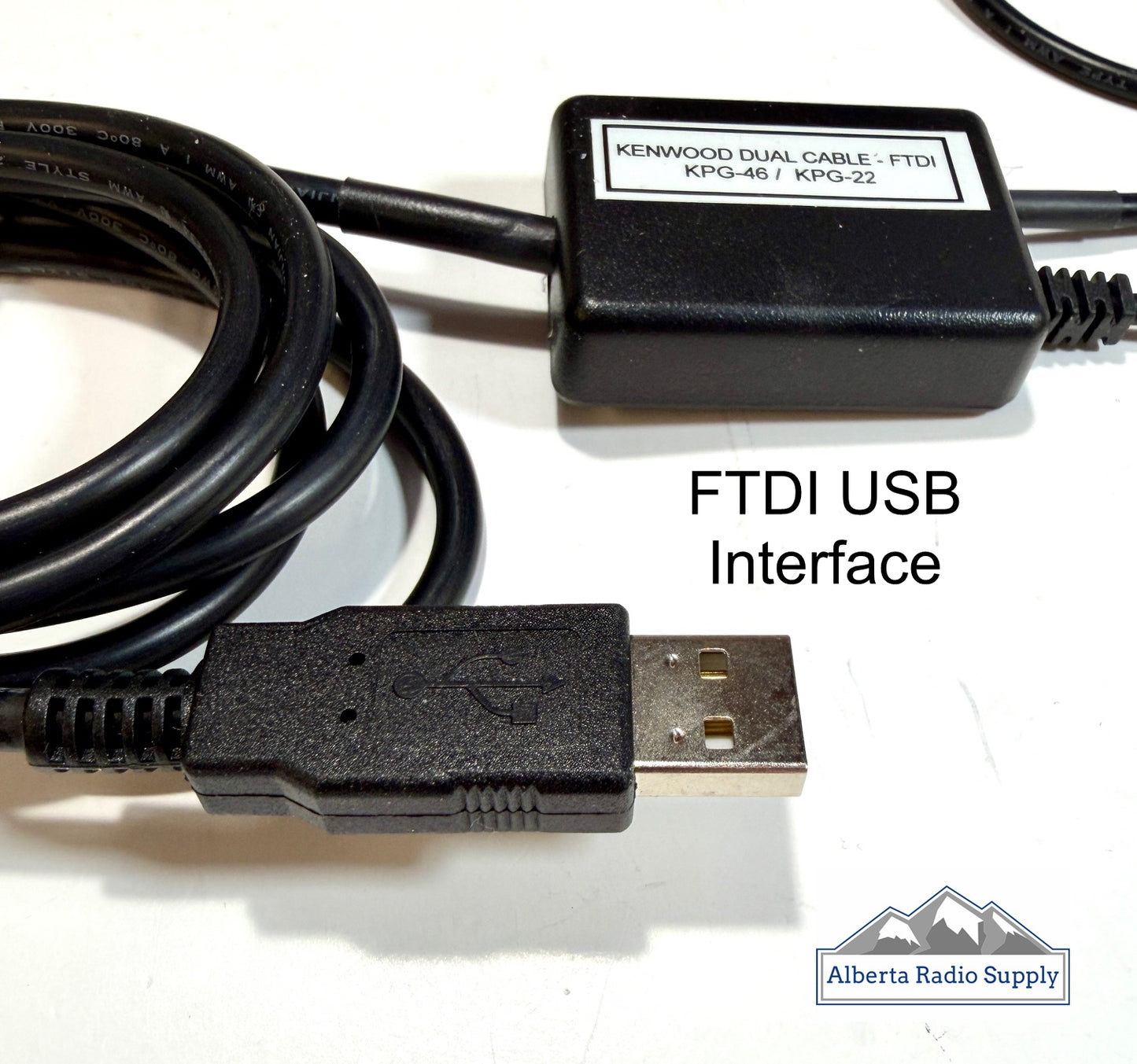 USB Dual Programming Cable for Kenwood Mobile + Portable Radios - KPG-46 + KPG-22