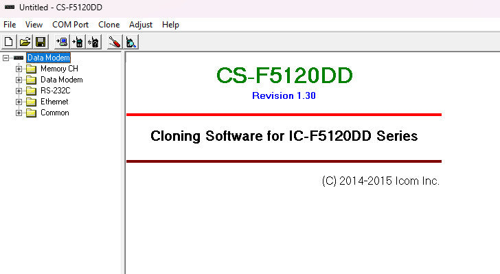 ICOM Radio Programming Software CS-F5120DD V1.3 - Digital Download