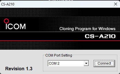 ICOM Radio Programming Software CS-A210 V1.3 - Digital Download