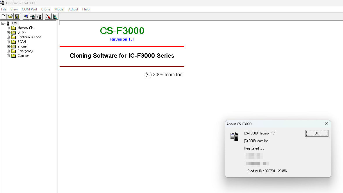ICOM Radio Programming Software CS-F3000 V1.1 - Digital Download