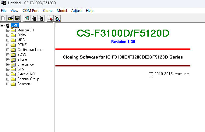 ICOM Radio Programming Software CS-F3100D V1.3 - Digital Download