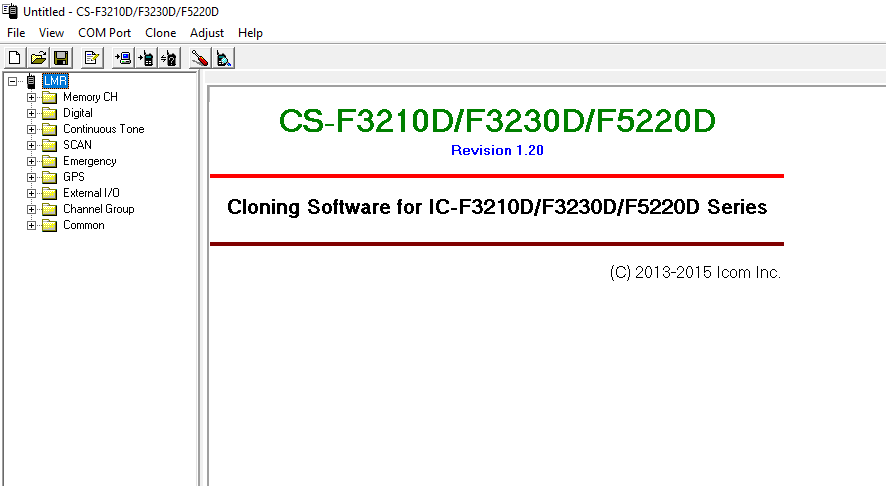 ICOM Radio Programming Software CS-F3210D V1.20 - Digital Download