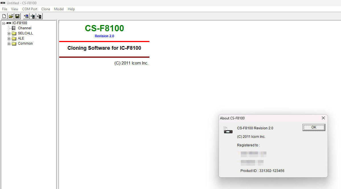 ICOM Radio Programming Software CS-F8100 V2.0 - Digital Download