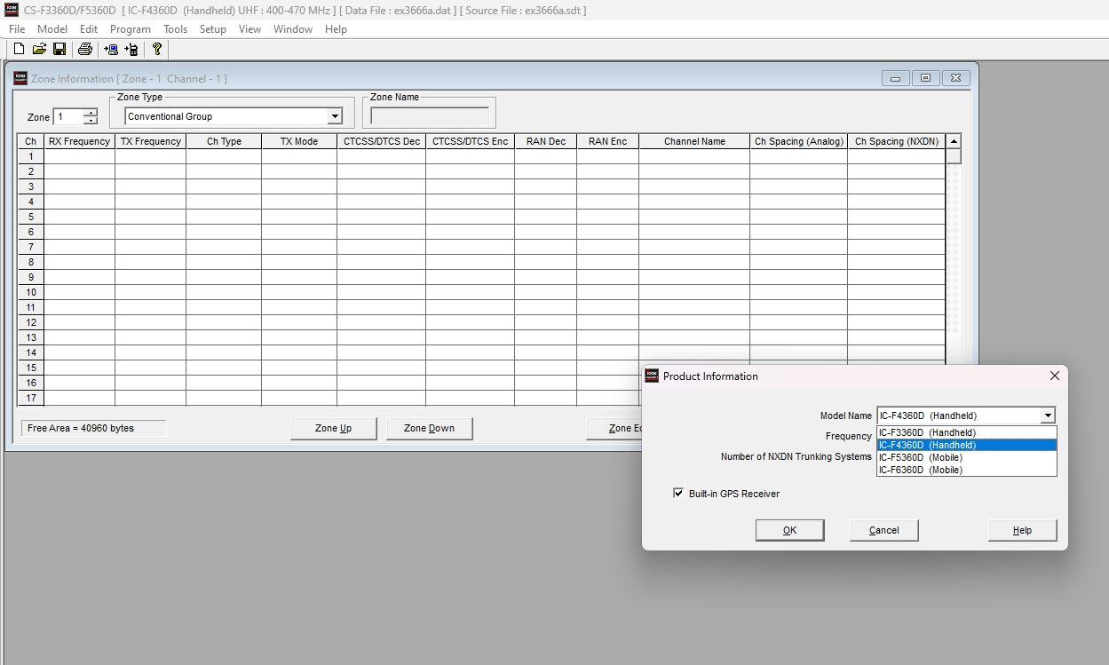 Icom Programming Software - CS-F3360D F5360D V1.2 Digital Download