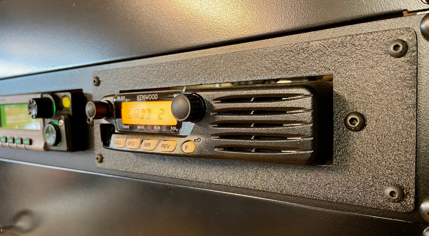 19" Rack Mounting Panel for Motorola APX/XTL + 2ND Radio - Combination Panel Alberta Radio Supply