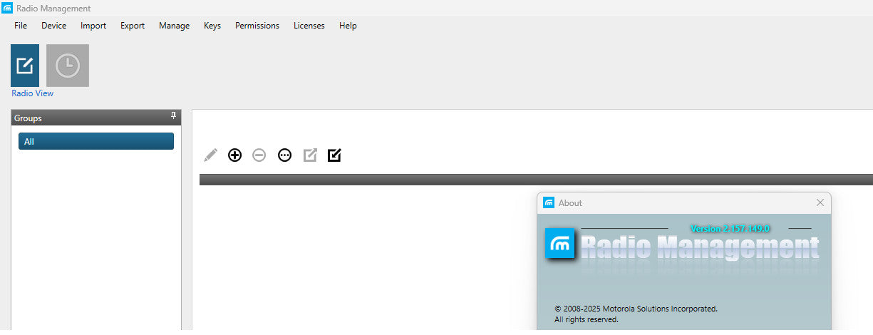 Motorola MotoTrbo Radio Management Software RM 2.157.149.0 2025.3