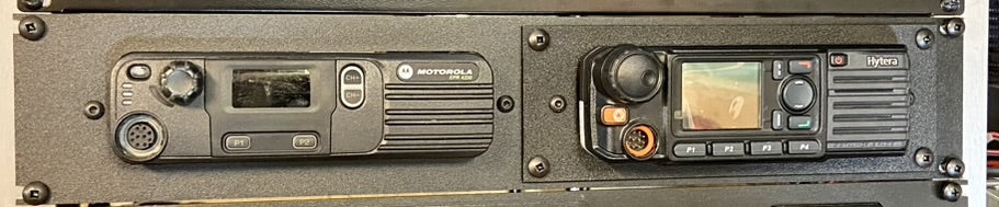 Motorola XPR Rack Mount panel with 2nd radio combination kit Alberta Radio Supply