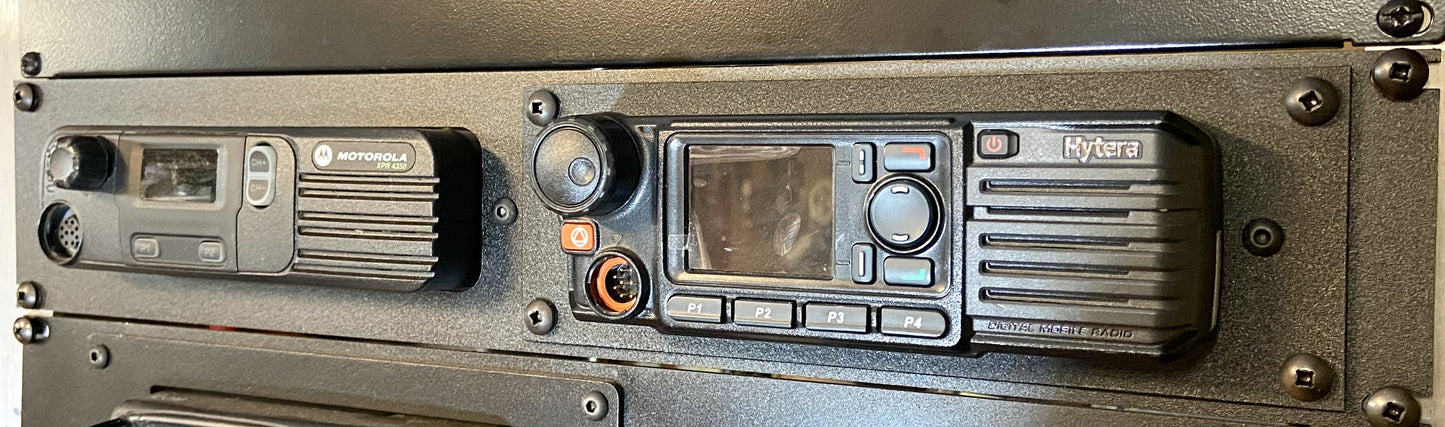 Motorola XPR Rack Mount panel with 2nd radio combination kit Alberta Radio Supply