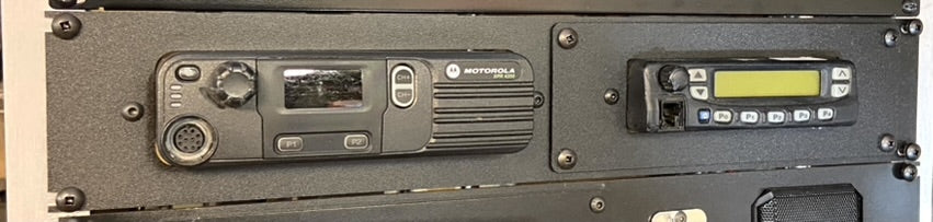 Motorola XPR Rack Mount panel with 2nd radio combination kit Alberta Radio Supply