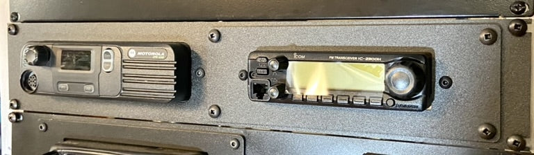 Motorola XPR Rack Mount panel with 2nd radio combination kit Alberta Radio Supply