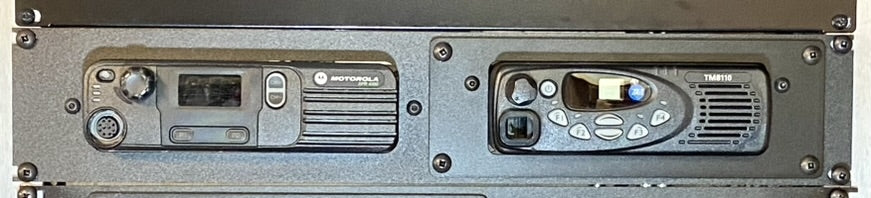 Motorola XPR Rack Mount panel with 2nd radio combination kit Alberta Radio Supply