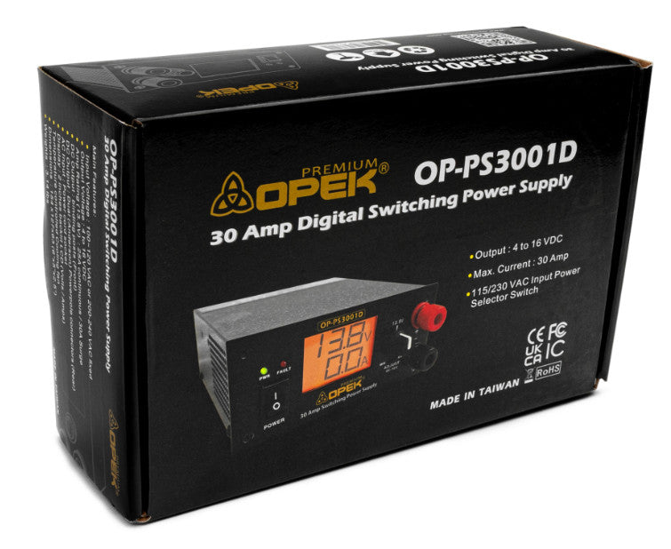 OPEK OP-PS3001D 12V 30AMP DC Power Supply Variable Output Alberta Radio Supply