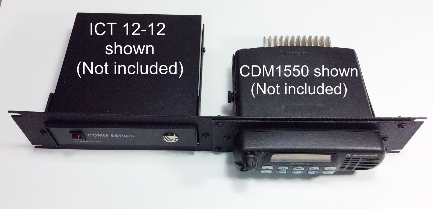 19" Rack Mounting Panel for ICT/SAMLEX Power Supply + Radio - Choose Radio Model Alberta Radio Supply
