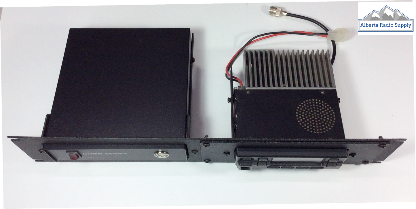 ICT Power supply rack mount with Kenwood radio Alberta Radio Supply