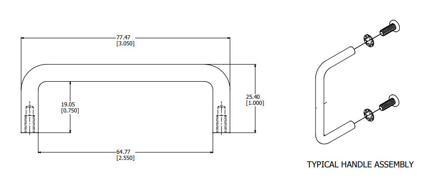 Rack Panel Handles - 2RU