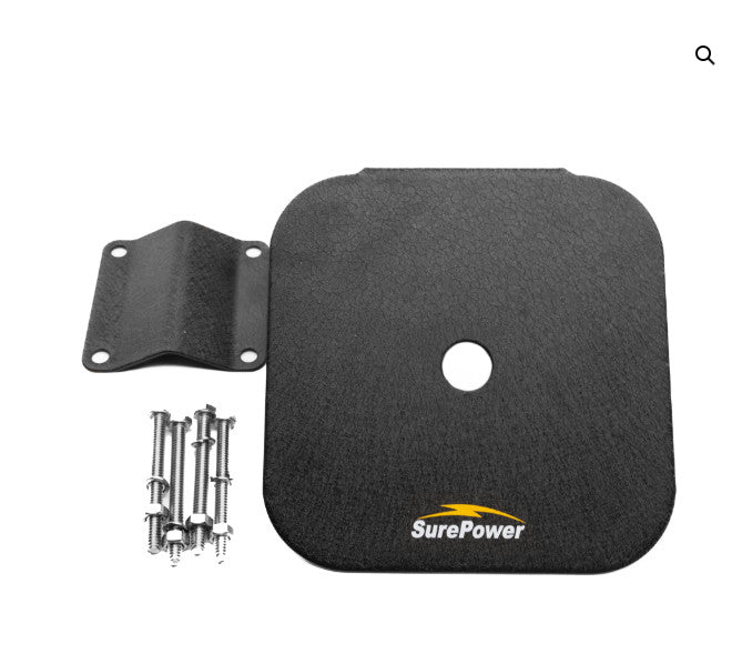 SurePower Headache Rack Mounting Plate 3/4" Hole 6.5" Square Alberta Radio Supply