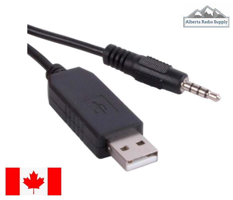 USB Programming Cable for Vertex Portable Radios - Single Pin Plug FTDI
