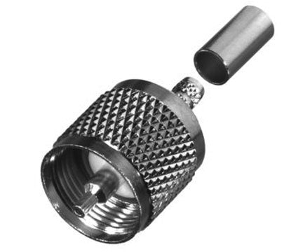 PL-259 UHF Male Crimp Connector for RFC-240 LMR240 Alberta Radio Supply