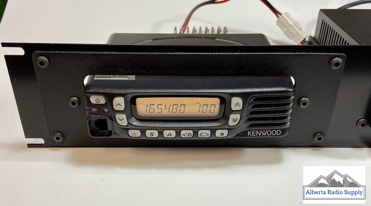 Kenwood radio rack mount with astron power supply rack mount