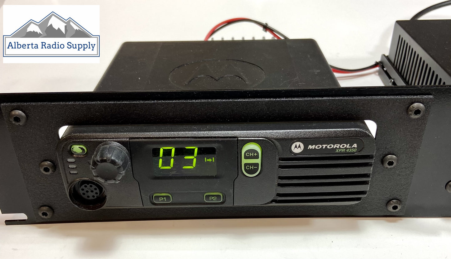 Motorola XPR rack mount with astron power supply Alberta Radio Supply