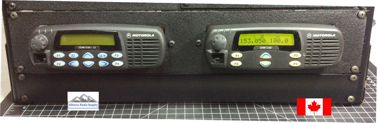 19" Rack Mounting Panel for Dual Radios - MOTOROLA models Alberta Radio Supply