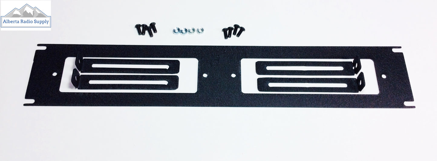 19" Rack Mounting Panel for Dual Radios - KENWOOD models 2RU Alberta Radio Supply