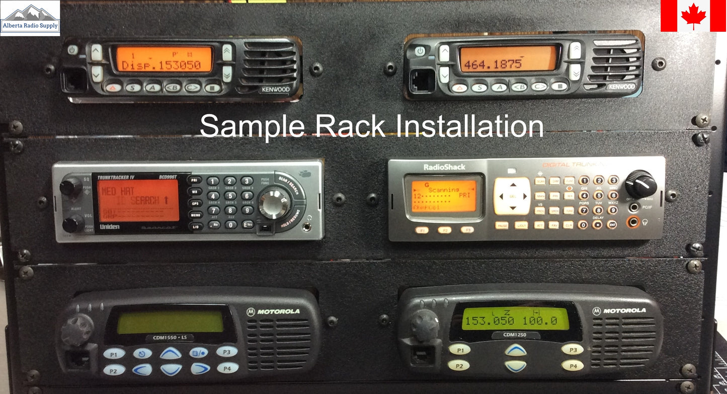 19" Rack Mounting Panel for 2 - Uniden BCD996 BCD536HP Series Scanners Alberta Radio Supply