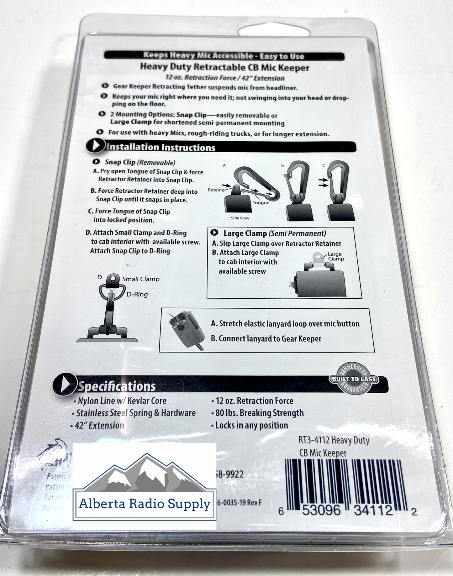 GearKeeper Retractable Microphone Cable