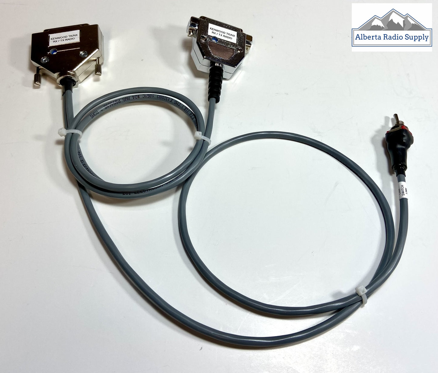 Repeater / Linking Cable for Kenwood TK7180 NX700 Mobiles with Control Switch Alberta Radio Supply