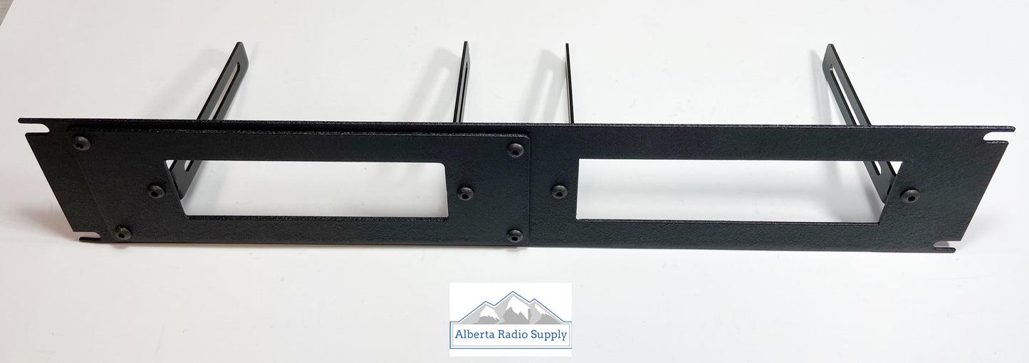 19" Rack Mounting Panel for Dual Radios - KENWOOD models 2RU Alberta Radio Supply