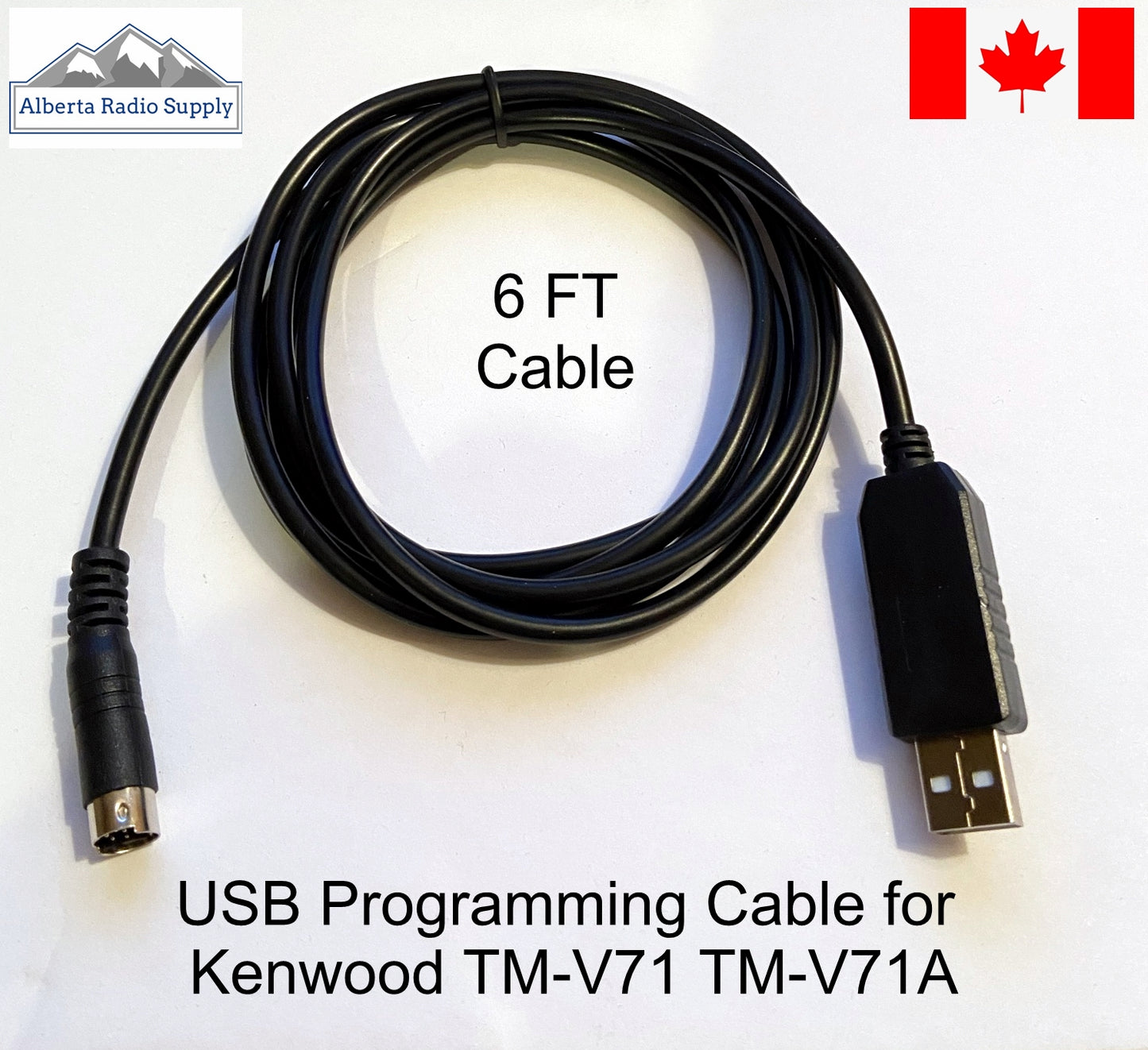 USB Programming Cable for Kenwood TM-V71 TM-D710A Alberta Radio Supply
