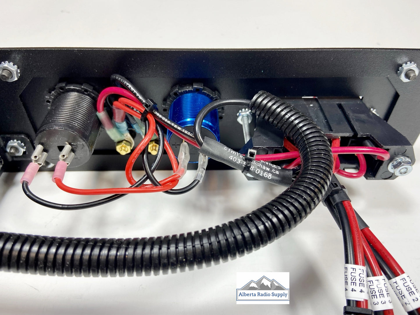 19" Rack Mount Panel for Samlex/ICT Power Supplies + DC Distribution Alberta Radio Supply