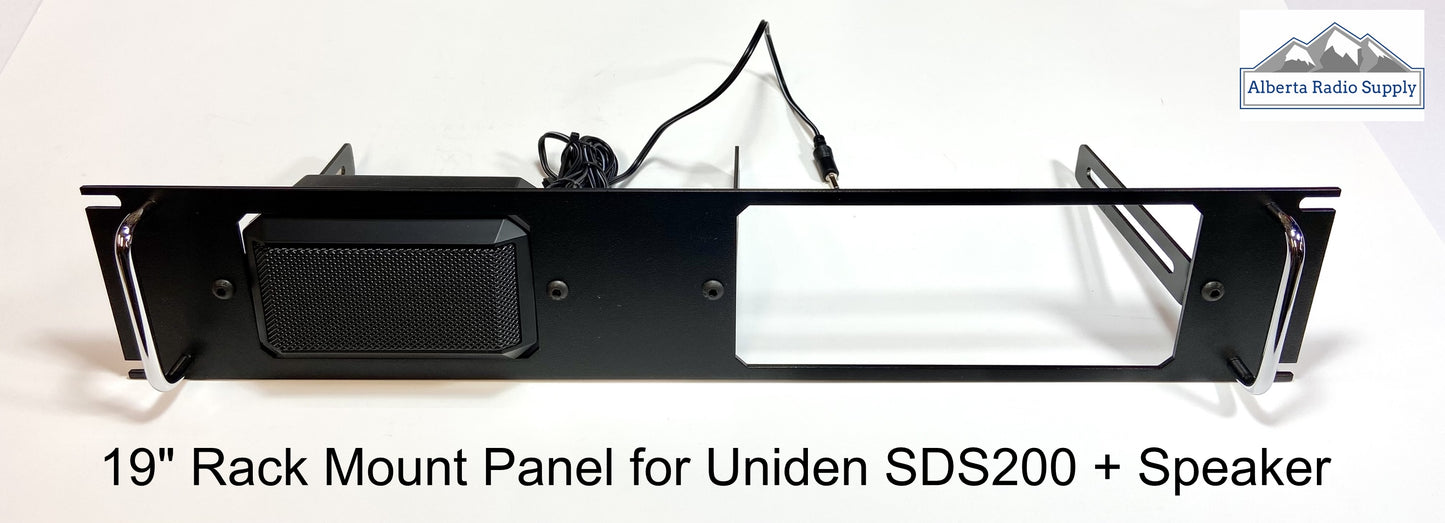 Rack Mount for Uniden SDS200 and speaker Alberta Radio Supply