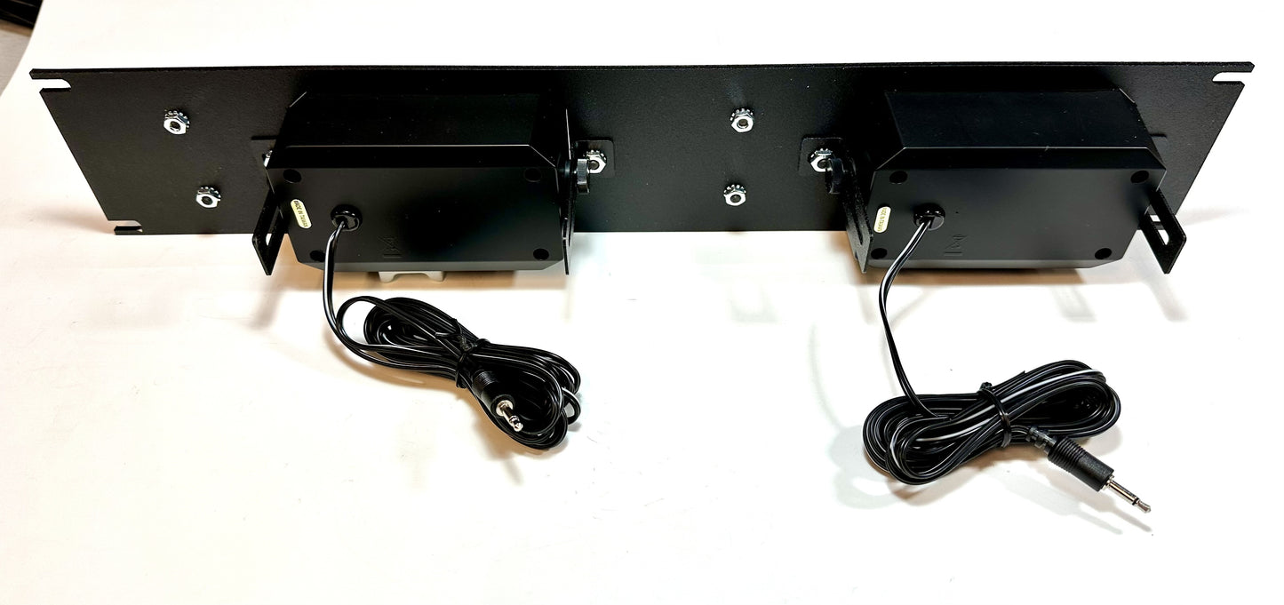 19 inch rack mount panel dual speakers