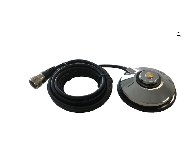 3 1/2" Magnetic Mount NMO with UHF / PL-259 Connector