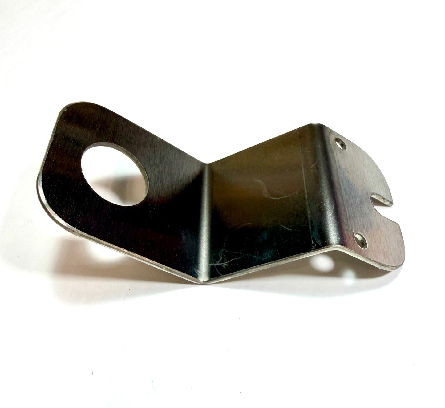 Metal bracket on a white background Alberta Radio Supply