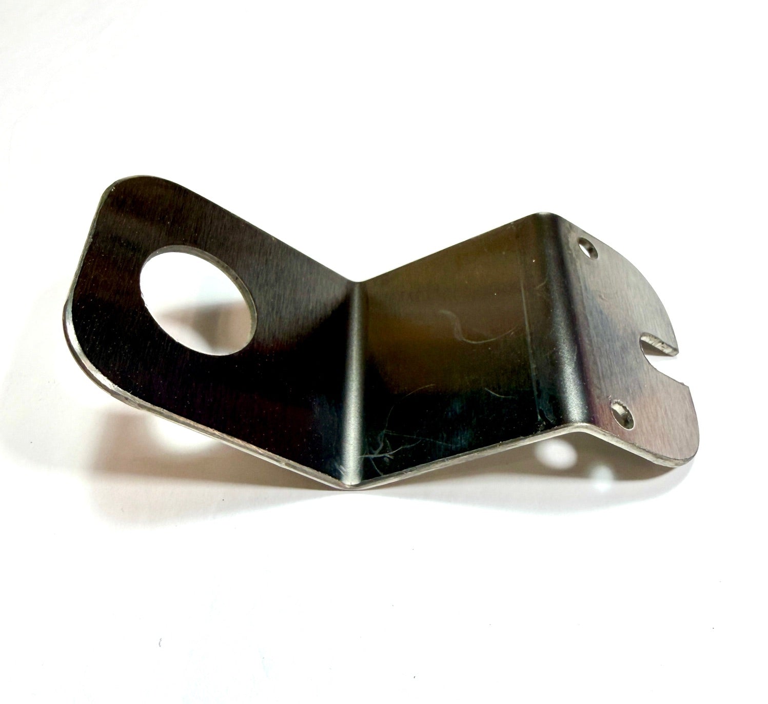 Metal bracket on a white background