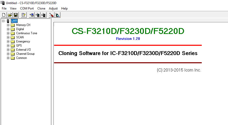 ICOM Radio Programming Software CS-F3210D V1.20  - Digital Download Alberta Radio Supply