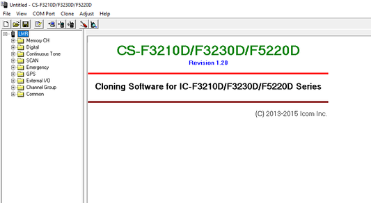 ICOM Radio Programming Software CS-F3210D V1.20  - Digital Download Alberta Radio Supply