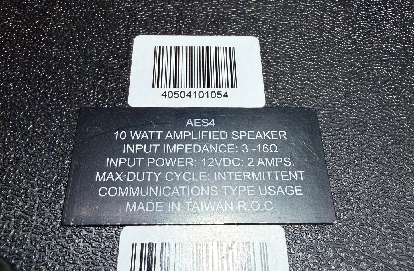 SPECO AES4 AMPLIFIED EXTENSION SPEAKER