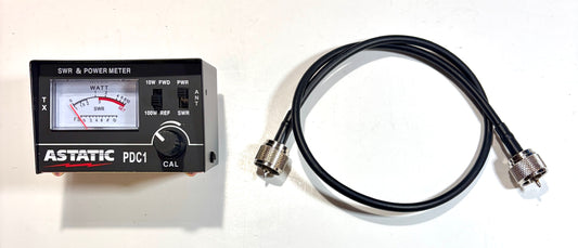 Astatic CB SWR Meter 7081  100W + Cable