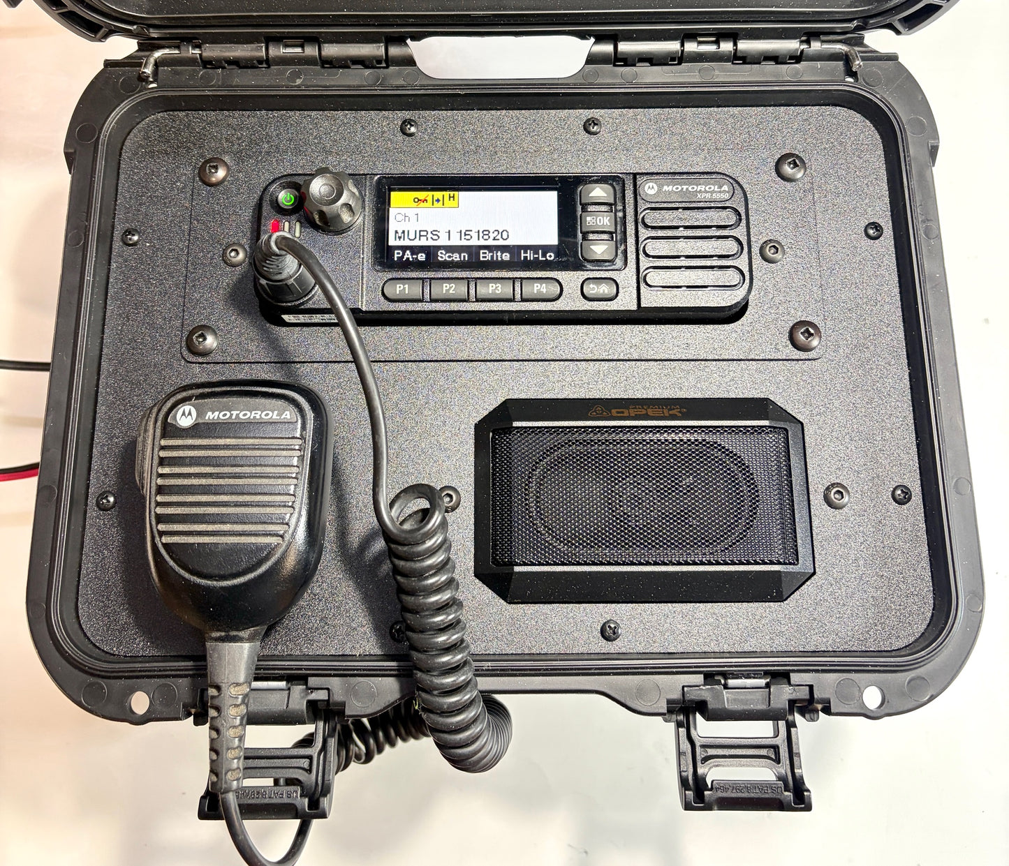 Hard Carry Case for Single Radio + Speaker - Radio-Specific Inserts