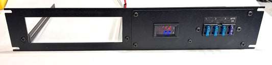 19" Rack Mount Panel for Samlex/ICT Power Supplies + DC Distribution - Rear Terminals