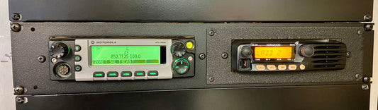19" Rack Mounting Panel for Motorola APX/XTL + 2ND Radio - Combination Panel