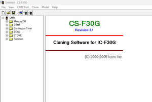 Icom Programming Software - CS-F30G V3.1