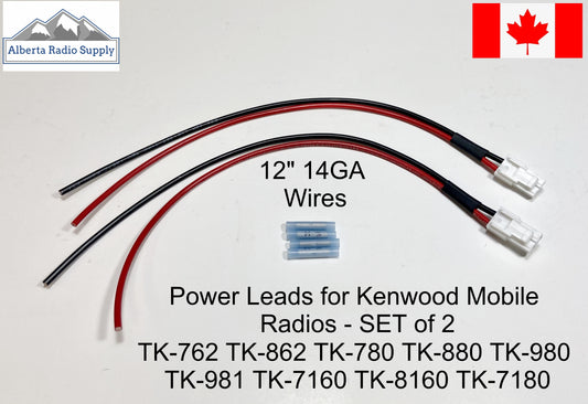 Power Leads for Kenwood Mobile Radios Alberta Radio Supply