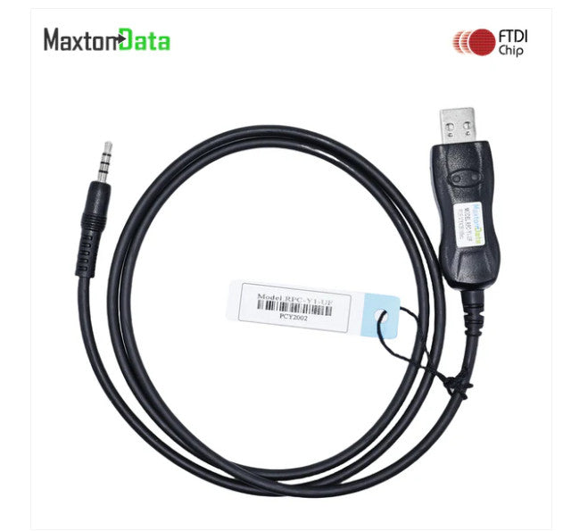 USB Programming Cable for Vertex Portable Radios - Single Pin Plug  FTDI