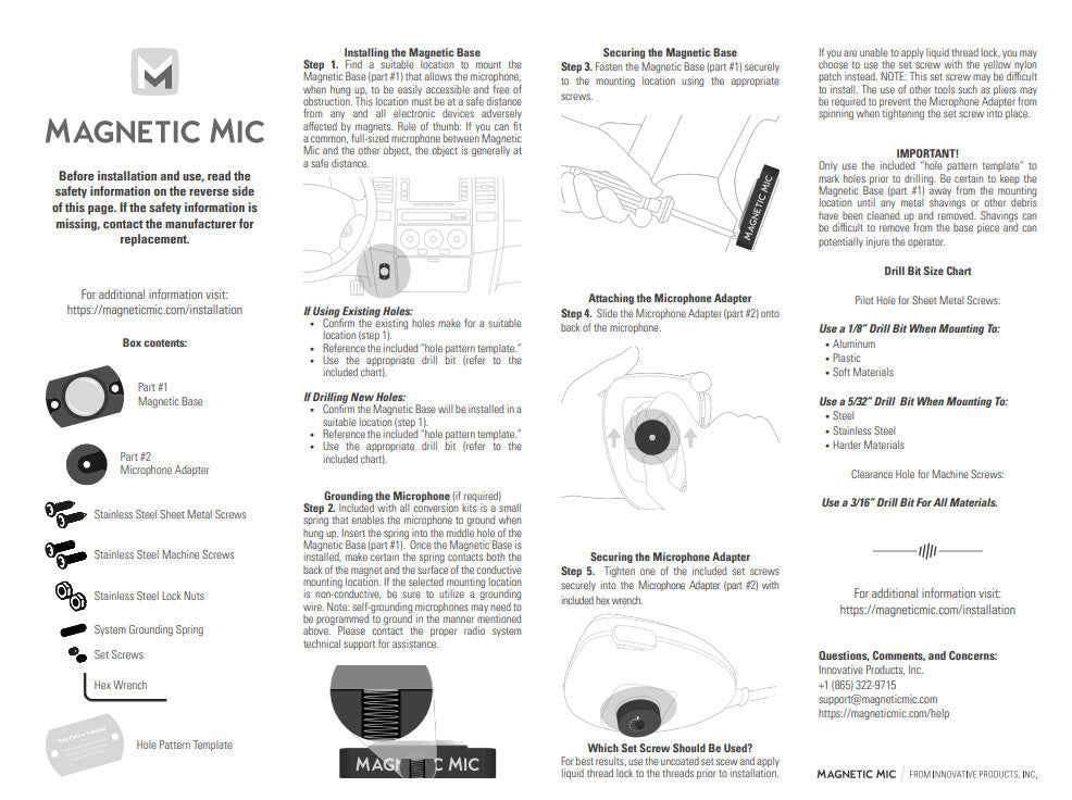 Magnetic Mic - Magnetic Mic Hangup Kit